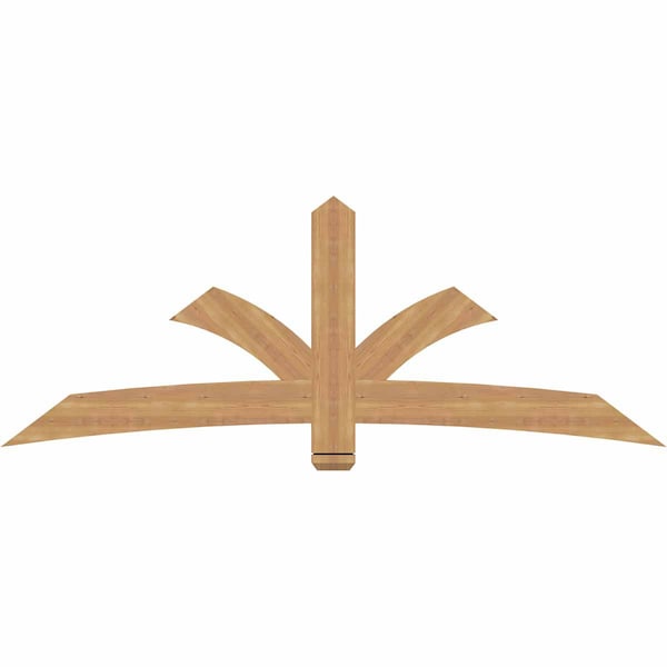 Ekena Millwork Davenport Timber Gable Bracket, Western Red Cedar, 84"W x 31"H x 1 1/2"D x 5 1/2"F, 9/12 Pitch GBW084X31X0206DAV00SWR - main